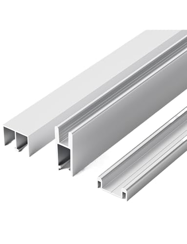 Herraje de riel para puertas corredizas de vidrio de alta durabilidad para vitrinas de diseño