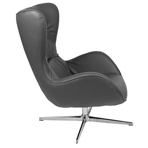 Sillón Plegable Piel Sintética Gris miniatura 7