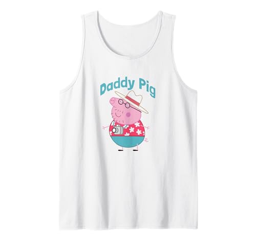 Débardeur Peppa Pig Daddy Pig maillot sans manches rigolo taille S à XXL