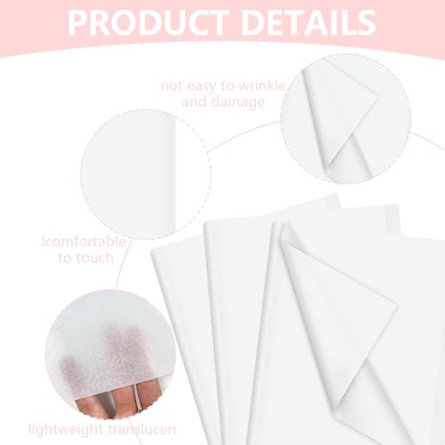 120 Blatt Seidenpapier Weiß,35 x 50cm Geschenkpapier für Blumen Füller,Verpackungspapier Seidenpapier für Geburtstag Ostern Hochzeitsdeko DIY