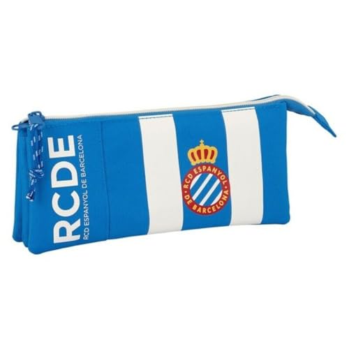 Federmappe für die Schule R.C.D. Espanyol - Offiziell, Blau (Azul Y Blanco)