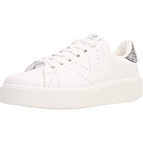 Victoria Deportivo Piel, Baskets Basses Femmes, Gris (Antracita 16), 42 EU