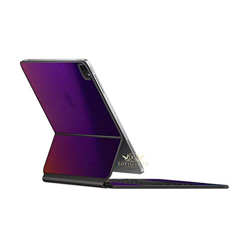 SopiGuard Skin for iPad Pro Magic Keyboard 12.9 (iPad Pro A2229) Precision Edge-to-Edge Vinyl Sticker Top, Keyboard, and Rear Panel (3M Flip Deep Space)