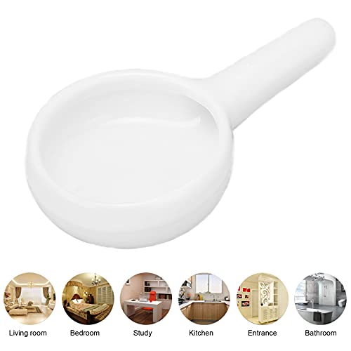 Candle Holder, Ceramic Candle Spoon Tray Holder Tealight Candle Holders Tea Light Candle Holders Home Decoration Wax Warmer Lamp Holders For Home Bedroom Decor Incense Burner(White) #TOP5