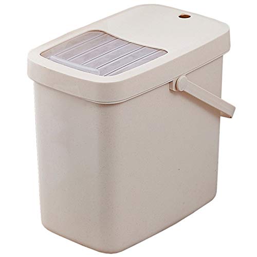 PIYAX Garbage pails 7L Waste Bin Tea Residue Pressing Cover