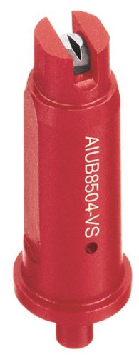 TeeJet AIUB8504VS Banding and Directed Spray Nozzle - VisiFlo Color Stainless Steel - Red