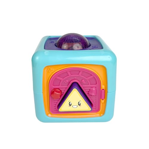 Image of Genie's Toy Bus Montessori Activity Education Cube with Light & Music for Toddlers I Early Learning Fine Motor Skills Development Educational Toy I 6 in 1 Shape Sorter Toy for Kids Age 4+ Months