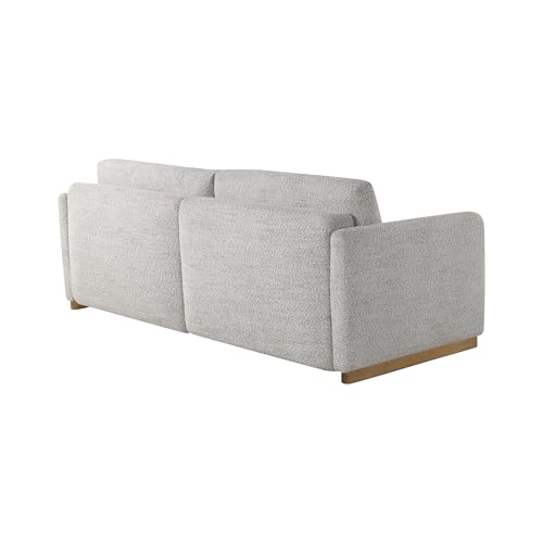 Image of Serta Vail 86 inch Convertible Sleeper Sofa, Queen Size, Wall-Hugging Dreamglide Mechanism, Dreamcoil Comfort, Boucle Fabric, Ivory