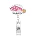 MEDFOLY Funny Lab Bacterial Culture Dish Badge Reel Retractable Science ID Badge Holder Clip for Laboratory Workers Scientists Biologists