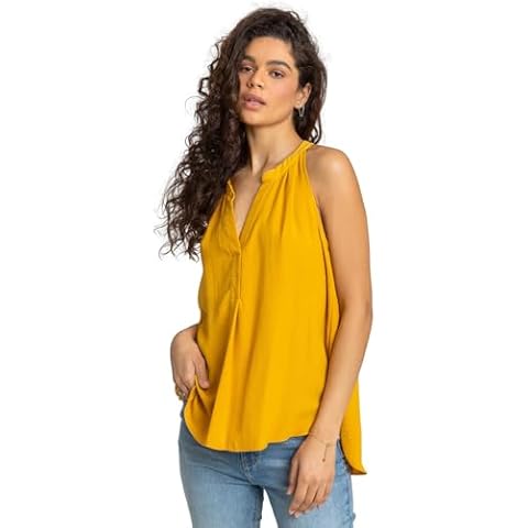 Roman Originals Women’s Dipped Hem Vest Top Cover