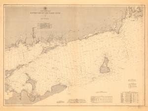 Historical Nautical Chart 114-05-1887: CT, Eastern Part of Long Island Sound Year 1887