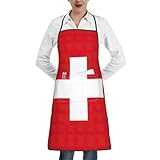 Matériau doux au toucher : fabriqué à partir de fibre de polyester, ce tablier imprimé drapeau suisse offre une expérience douce au toucher. Il résiste au boulochage, à la décoloration, au rétrécissement, aux plis et aux éclaboussures d'eau, assurant une performance durable
