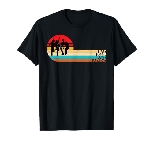 Eat Sleep Rave Repeat Gifts Music Lover Men Women Youth Boys T-Shirt