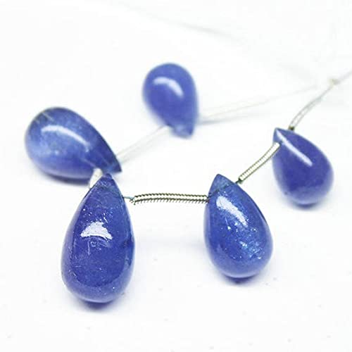 Tanzanite violette naturelle perles de créateur en goutte briolette pour loisirs créatifs DIY