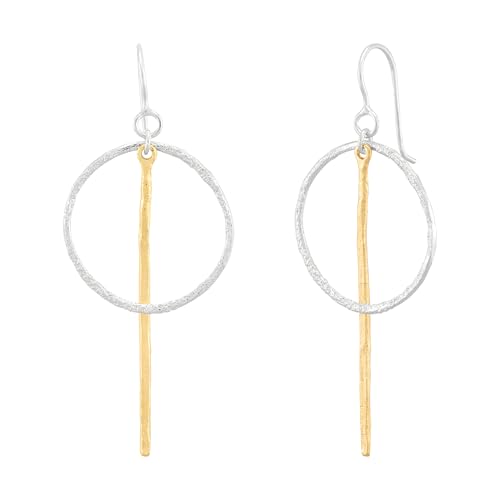 Silpada 'Catching Lights' Sterling Silver with 14K Yellow Gold Plating Drop Earrings