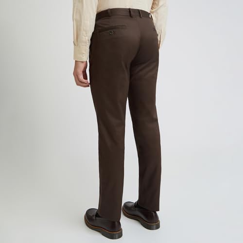 Image of Park Avenue Super Slim Fit Medium Grey Trouser for Men