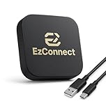 Officiel EZ Connect - Carplay sans Fil avec Youtube/Bein Sports/Canal + pour Apple CarPlay/Android Auto - Bluetooth 5.3 et WiFi 6, sans décalage, Plug and Play, Connexion Automatique.