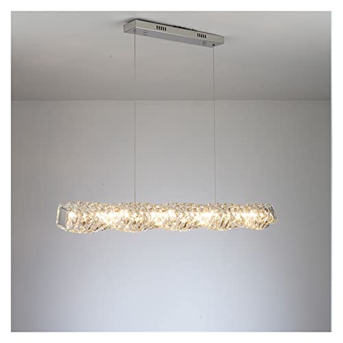 Lustre en cristal moderne LED rond pour illuminer les hauts plafonds