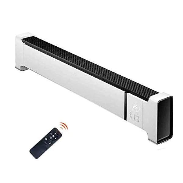 VIROYA Termoconvettore Elettrico - Termoventilatore Elettrico - Riscaldatore Elettrico a battiscopa - 2 Livelli di Temperatura regolabileRiscaldamento a convettore