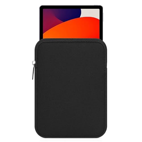 CNYUON Bolsa Protectora para Tableta Funda for Tableta Funda Suave Ereader Bolsa con Cremallera Universal 11' 12,4' Bolsa for Tableta(Black)