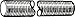 M10-1.0 x 1 m Zinc Plated Steel Threaded Rod (2 Pieces)