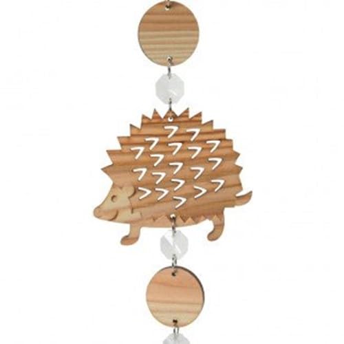 [ふるさと納税][Foreque]サンキャッチャー フクロウ/ハリネズミ/ヒノキ 小国杉 インテリア おしゃれ 贈り物 プレゼント ギフト 贈答用 出産祝い Foreque 熊本 阿蘇 南小国町 (ハリネズミ)