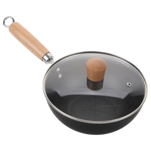 Wok de Hierro Fundido con Tapa 24cm KESYOO miniatura 1