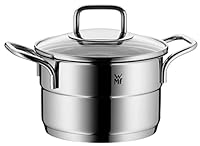 WMF Kochtopf klein 16cm, stapelbar, Kochtopf Induktion, für alle gängigen Herdarten geeignet inkl. Induktion, kleiner Topf Cromargan Edelstahl poliert, spülmaschinengeeignet