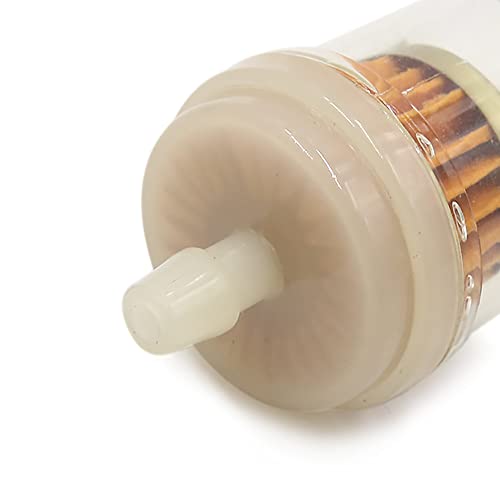 sourcing map 7mm Durchmesser Schlauch Magnetischer Motorrad Benzin Inline Gasöl Kraftstofffilter Reiniger