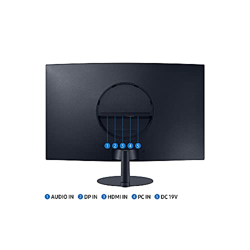 Image of Samsung T550 Series 27-Inch FHD 1080p Computer Monitor, 75Hz, Curved, Built-in Speakers, HDMI, Display Port, FreeSync (LC27T550FDNXZA)