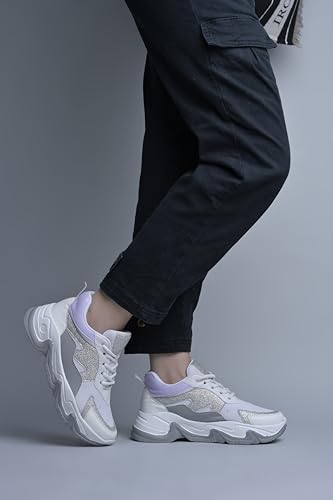 Image of JM LOOKS Women's Chunky Sneakers Casual Shoes Stylish, Durable, and Perfect for Any Occasion