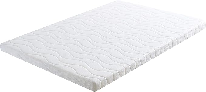 Memory Foam Mattress Topper with Removable Cover – Ideal for...
