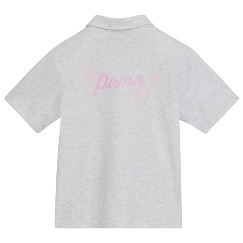 Image of PUMA girls Short Sleeve T-shirt, Fashion Prints & Colors, Soft and Comfortable
