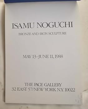 Paperback Isamu Noguchi: Bronze and iron sculpture : May 13-June 11, 1988 Book