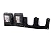 Produktbild Premium Akku Wandhalterung für Makita 14,4V & 18V Akkus - Profi Ausführung aus 4mm massivem Stahl. Langlebige Plastpulverbeschichtung + Befestigungsmaterial + Abstandshalter (4-Fach) Schwarz