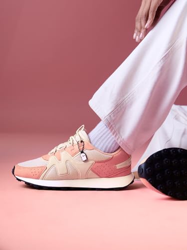 Image of The Souled Store Gelato: Women and Girls Low Top Sneakers | Trainer with Smooth Suede, Breathable Mesh & Cushioned EVA Sole