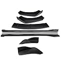 Seitenschweller Für 718 981 2016-2022 Auto Frontstoßstange Splitter Lip Body Kit Spoiler Seitenschweller Erweiterungen(Matte Black)