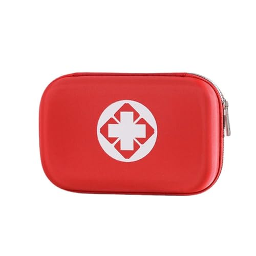 Image of FunBlast Canvas First Aid Pouch - Portable Medicine Bag for Travel, Medicine Storage Bag, Pill Organizer, Zippered Medicines Bag for School, Travel, Camping (Small)