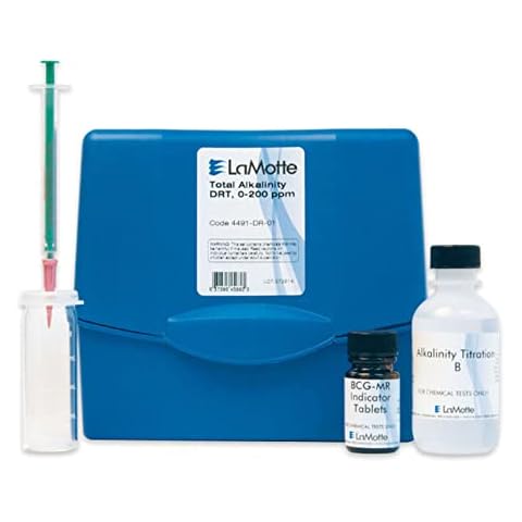LaMotte 4491-DR-01 Model WAT-DR Total Alkalinity Direct Reading Titrator Individual Test Kit, 0-200 ppm Range, 4ppm as CaCO3 Sensitivity Cover