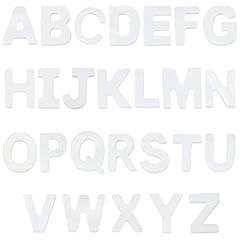 Shell Beads-alphabet White