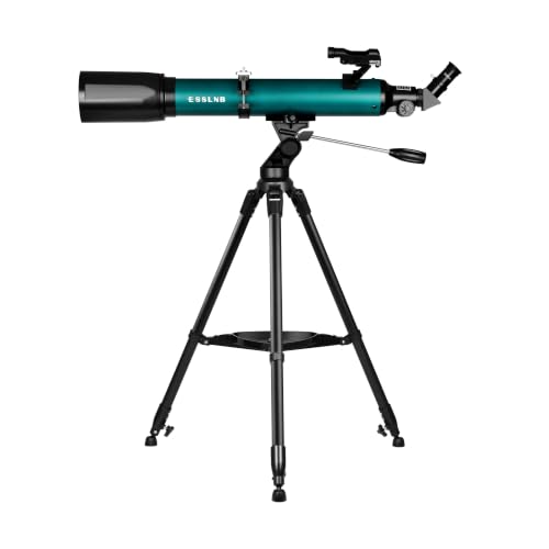 Image of ESSLNB Telescope, 80mm Aperture 700mm Astronomy Refractor Telescope for Adults Beginners, High Transmission Travel Professional Telescope with Stargazing App Wireless Remote Phone Adapter (70080G)