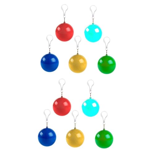 BESPORTBLE 10pcs Raincoat Men Rain Poncho Disposable Rainwear for Adults Boys and Girls Eco-Friendly Water-Resistant Easy to Carry