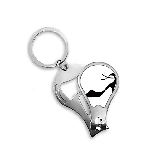 Coupe-ongles pour ongles de pieds épais DIYthinker motif silhouette noire de talons
