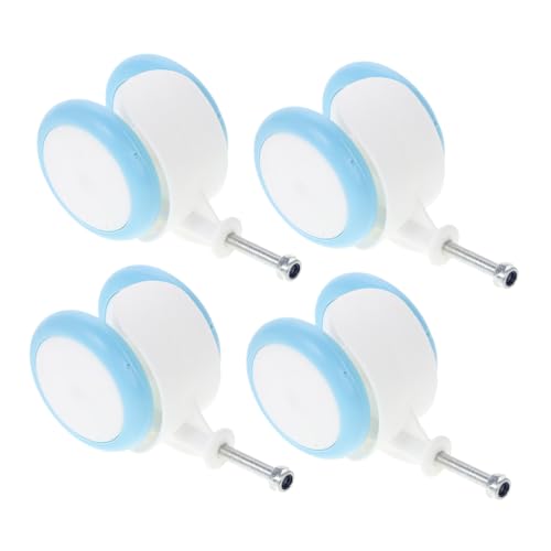 BESTonZON 4 Piezas Ruedas para Carrito Niña Azul Repuesto para Andadores Fácil Instalación Compatible con Múltiples