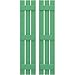 Ekena Millwork ARW401SB311X73LPH Americraft Three 3 Exterior Real Wood Spaced Board-n-Batten Shutters (Per Pair), Lily Pads