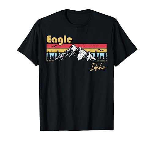 Eagle Idaho Roots Hometown Vintage Home State Pride Camiseta
