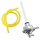 MCHNIC Unterdruck Benzinhahn mit Benzinschlauch für Vespa ET2 LX LXV S 50ccm 2T 4T ET4 GT 125-200ccm Aprilia Derbi Gilera Piaggio Sfera NSL 50 2T 4T AC LC 50-200ccm uvm.