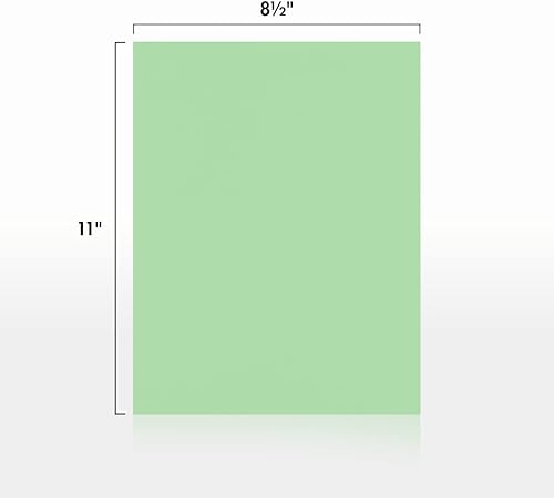 Miniatura 3 de LUXPaper Papel de 8.5 x 11 pulgadas, tamaño carta, verde pastel, texto de 60 libras, 50 unidades