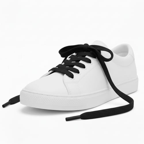 Image of Heavy Duty Flat Shoe Laces for Men & Women | Comfortable, Strong Grip & Stylish Sneaker Laces