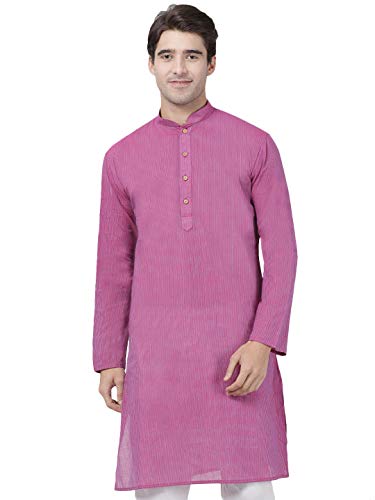 Image of VASTRAMAY Men's Royal Blue Pure Cotton Kurta